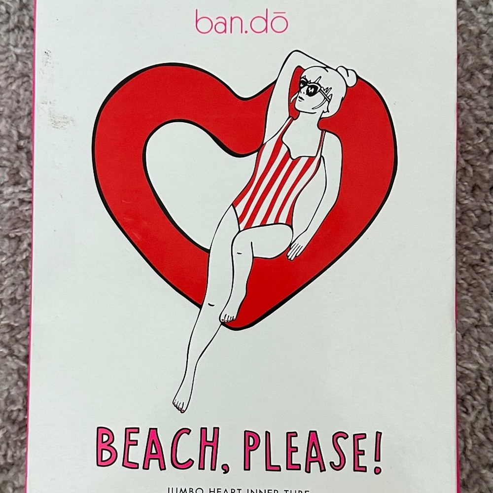 Ban.do Beach Please Jumbo Heart Inner Tube